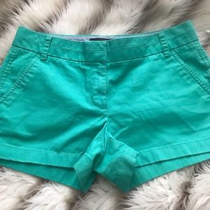 J . Crew chino women shorts, blue size 4